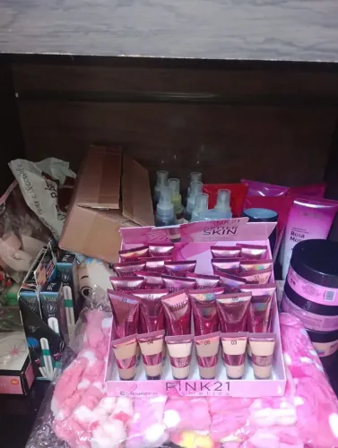 Produtos de maquiagem e cosméticos