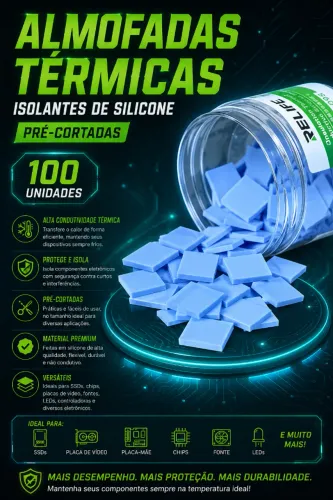 Almofadas Térmicas Isolantes de Silicone Pré-Cortadas RELIFE