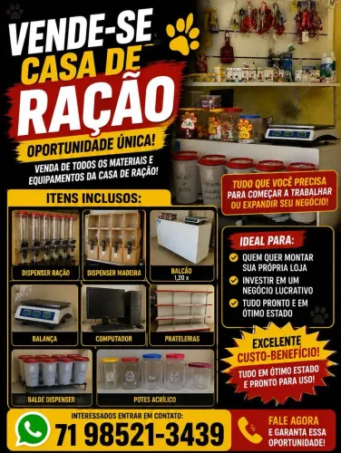 Vendo pet shop completo