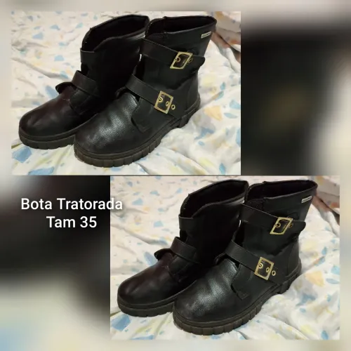 Bota feminina preta Tam 35