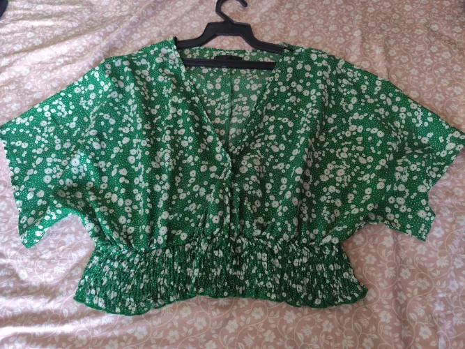 Blusa viscose estampada, linda