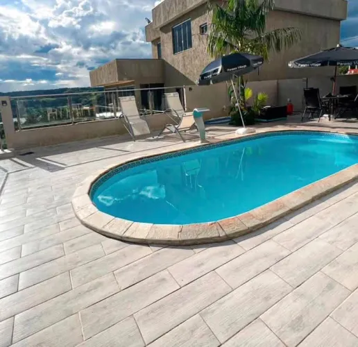 Piscina de fibra 6 metros COMPLETA instalada!