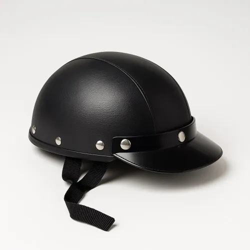 Capacete Coquinho Preto p Scotters c/ Aba Removível