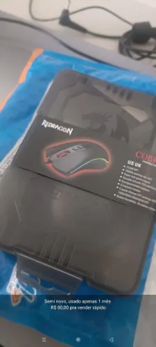 Mouse Redragon Cobra 12400 dpi ( com fio ) Semi novo, usado 1 mês