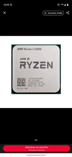 Processador Ryzen 3200g+ placa mãe a320 biostar