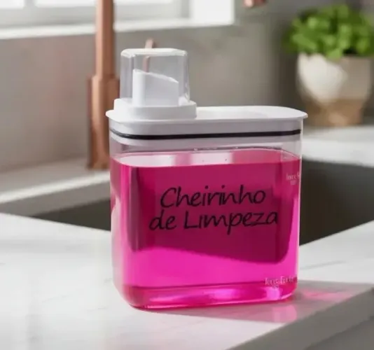 Pote Hermético Porta Sabão Em Pó Líquido Copo Medidor
