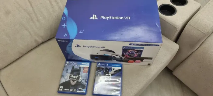 PSVR PlayStation VR Completo na Caixa + Câmera + 1 Jogo Mídia Física + PS Move Controls