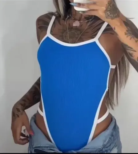 Body maiô mel maia cavado moda praia, maiô praiano, decote nas costas