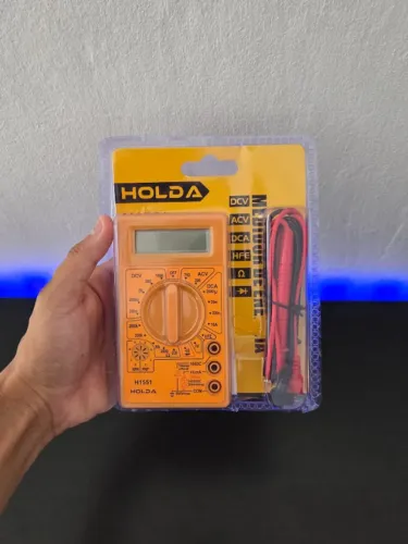 Multímetro Digital Holda H1551- Para Elétrica e Eletrônica
