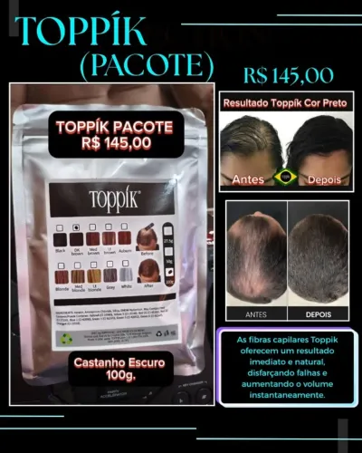 Toppik Pacote 100g
