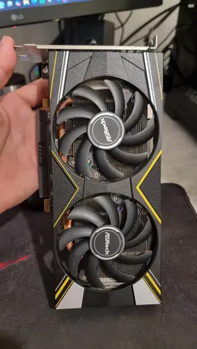 Placa de vídeo AMD Rx5500xt 8gb Asrock Challenger 