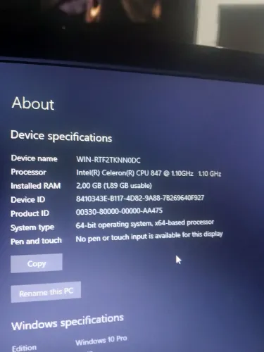 Notebook CCE funcionando (sem tela)