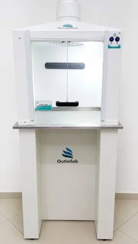 Capela de exaustão de gases de 60cm (com suporte, forro e tampo em inox)