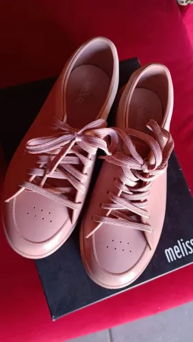 tênis melissa rosa queimado rosé 35