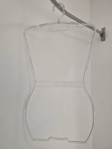 Kit com 20 Cabides Maniquim Silhueta em Acrílico para Conjuntos, Biquínis, lingerie