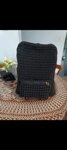 Mochila de crochê ótimo para escola 
