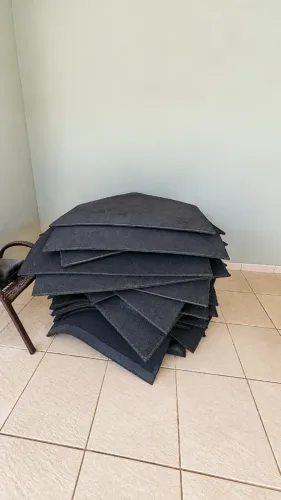  Placa de Piso Emborrachado para Academia 1 × 1 m