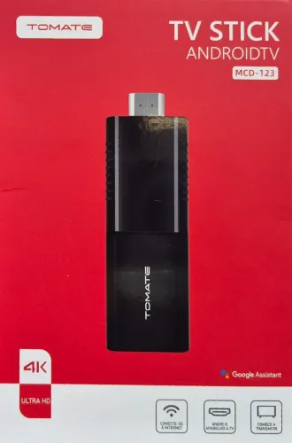 TV Stick Android TV Google Assistente e Chromecast Tomate MCD-123