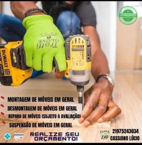 Montador de móveis disponível (ATENDIMENTO IMEDIATO).