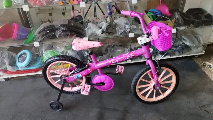 bicicleta infantil aro 16 femenina revisada (estado de nova)