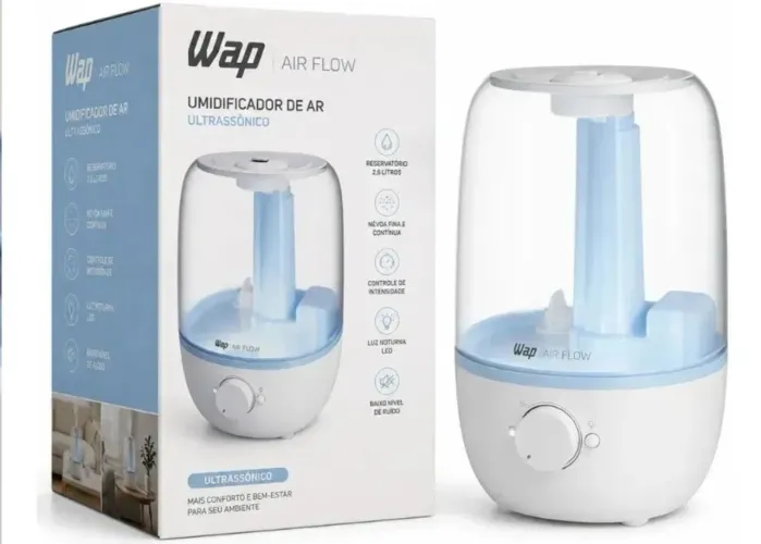 Wap Doméstico Air Flow U2 Umidificador E Difusor 127 Volts Novo Na Caixa