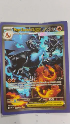 Carta mega Charizard x ex pá 360 carta nova e conservada 