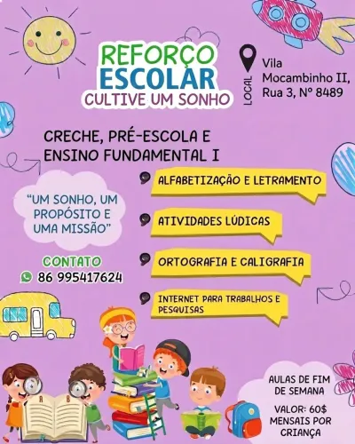 Aulas de Reforço Escolar