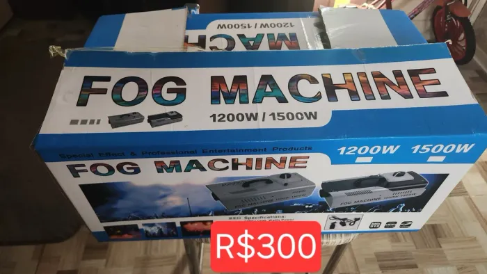 Máquina fumaça 1200w lacrada