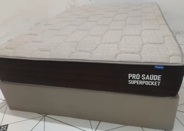 Cama completa original Ortobom - Tamanho Casal