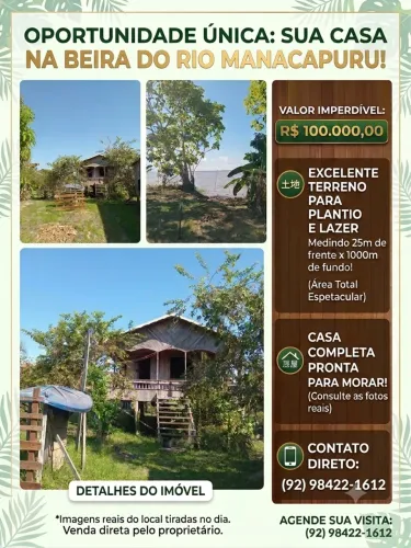 Casa no interior de Manacapuru/Am