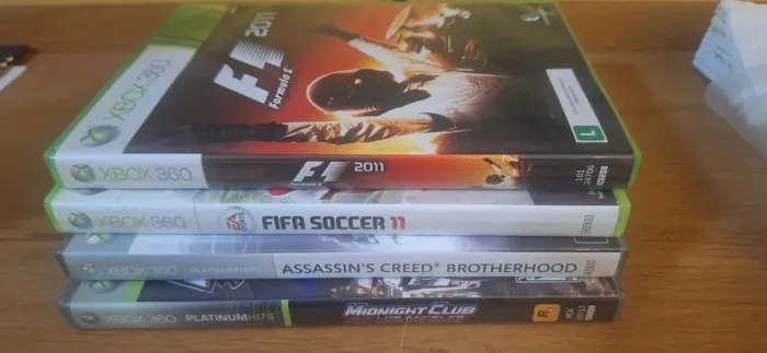 4 jogos originais xbox 360
