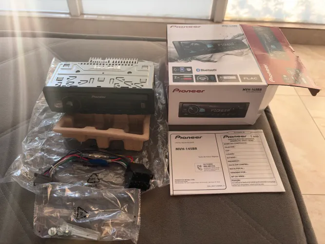 Som Pioneer MVH-145BR Bluetooth - Semi Novo
