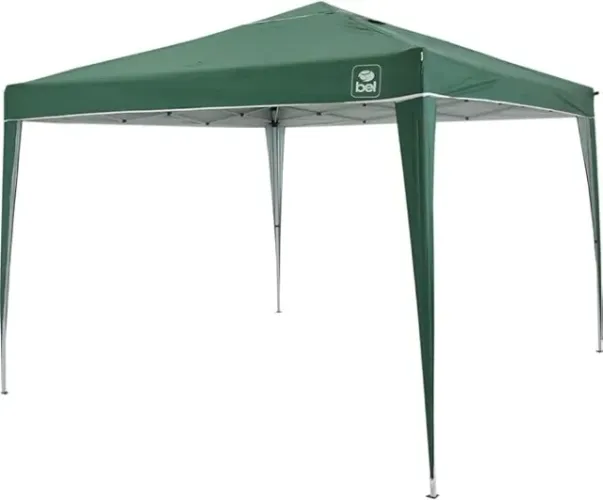 Gazebo / Tenda SANFONADO BEL 3x3M VERDE COM 3 PAREDES NOVO NA CAIXA