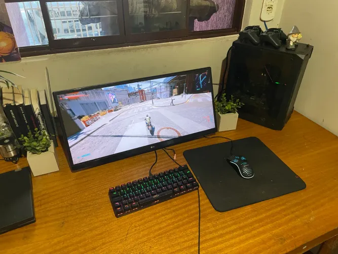Setup Gamer Completo | Monitor Ultrawide LG | RX 470 8GB | Teclado Mecânico