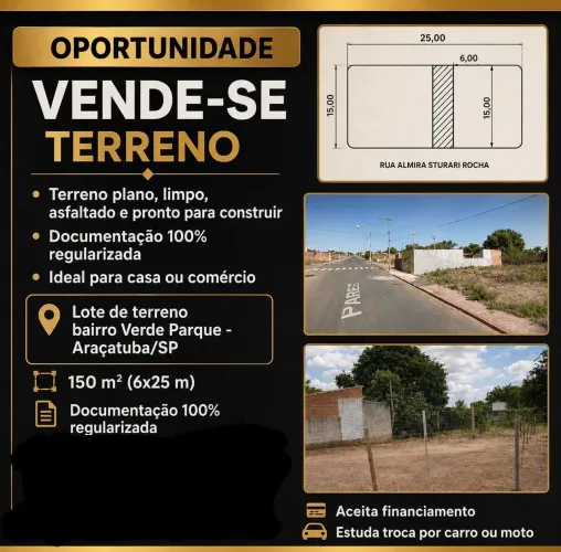 Vendo terreno abaixo do preço 