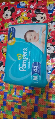 44 Fraldas Pampers Confort Sec Tamanho M
