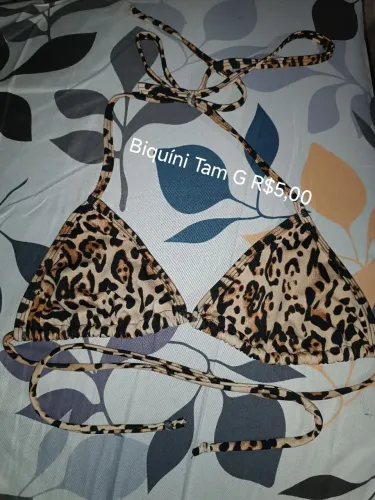 Top biquíni oncinha 