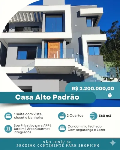 Casa para venda, São José/ SC, bairro Sertão do Maruim