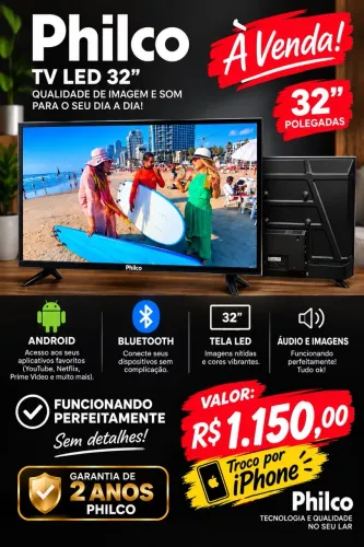 ? TV Philco LED 32? Android + Bluetooth
