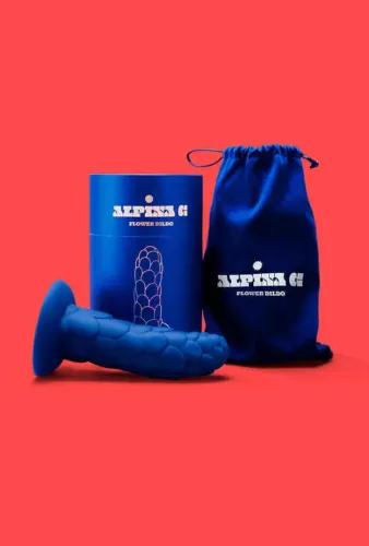 ***Lacrado*** Alpina G Flower Dildo com Textura e Ventosa Pantynova