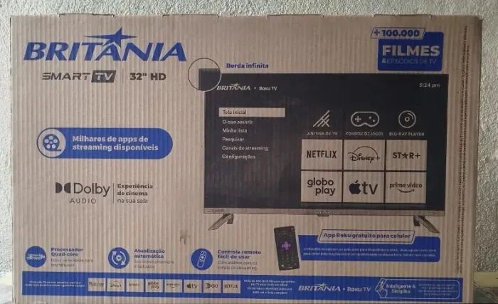 Tv 32 polegadas britânia