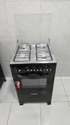 FOGÃO PINTADO NA COR GRAFITE ESCURO TESTADO NO ATO DA ENTREGAR 