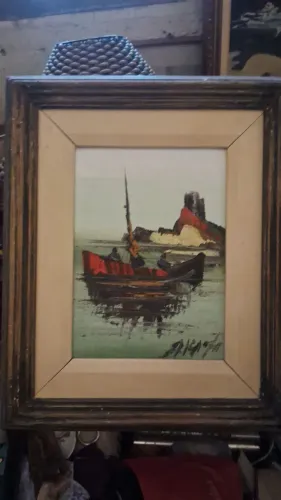 Quadro oleo sobre tela