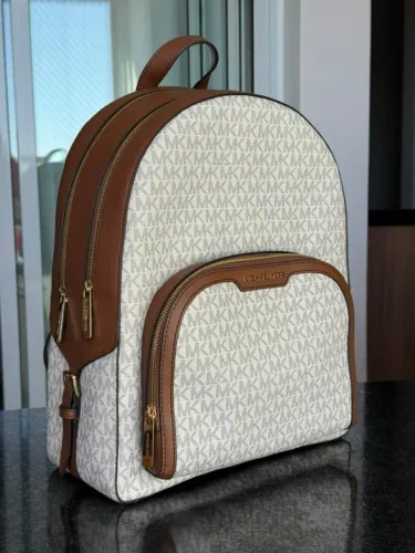 Mochila Michael Kors Jaycee Original Grande - Cor Vanilla