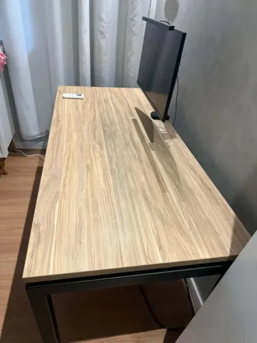 Mesa escritório estilo industrial luxo - aceito cartão e entrego