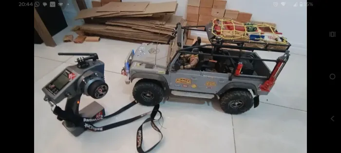 Traxxas trx4 defender 1/10 vario upgrades em alumínio aceito troca