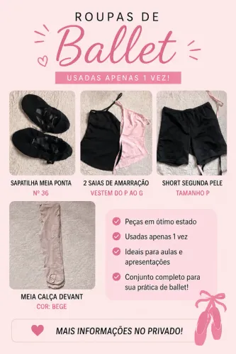 KIT ROUPA DE BALLET