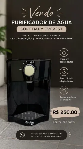 Purificador de Água - Usado em Excelente Estado
