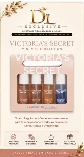 Kit com 4 Body Splash Victoria's Secrect mini original