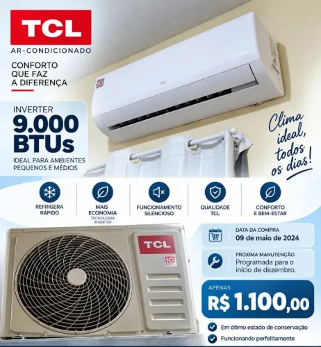 Ar condicionado TCL semi-novo